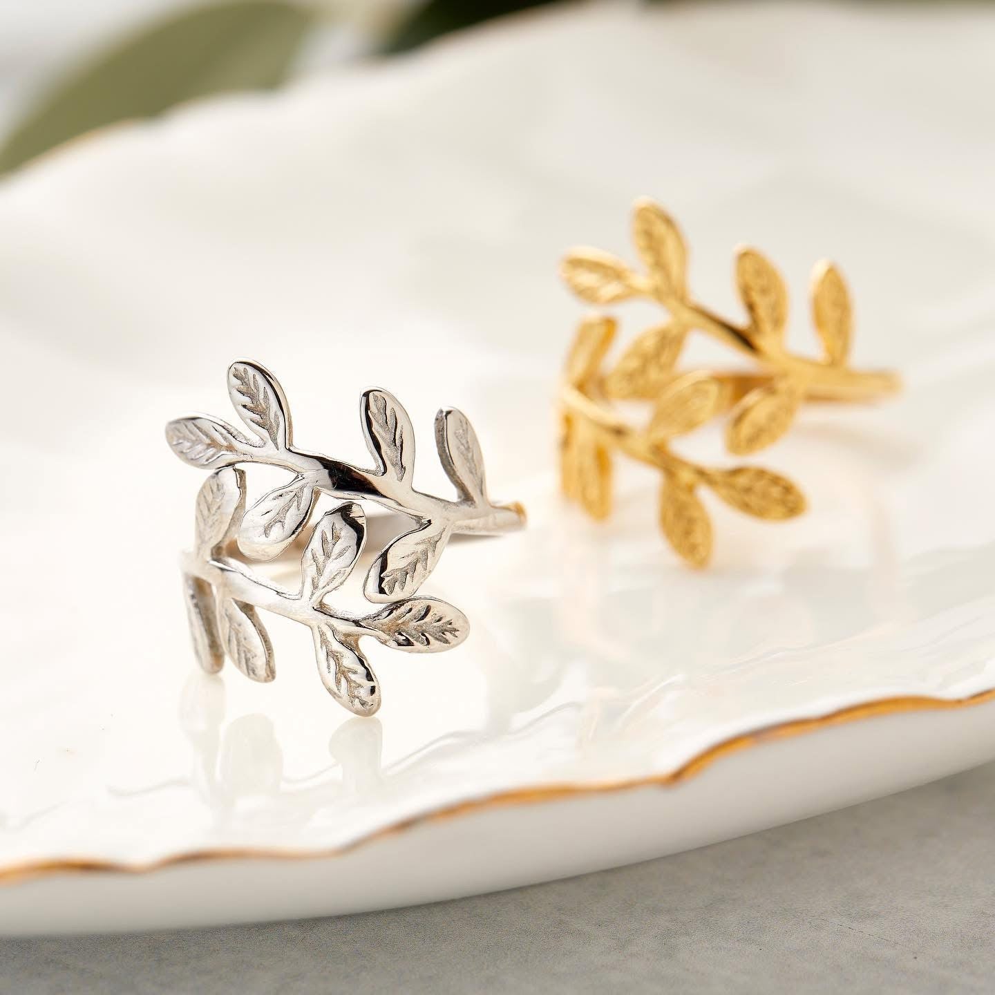 Palestine Olive Leaf Ring