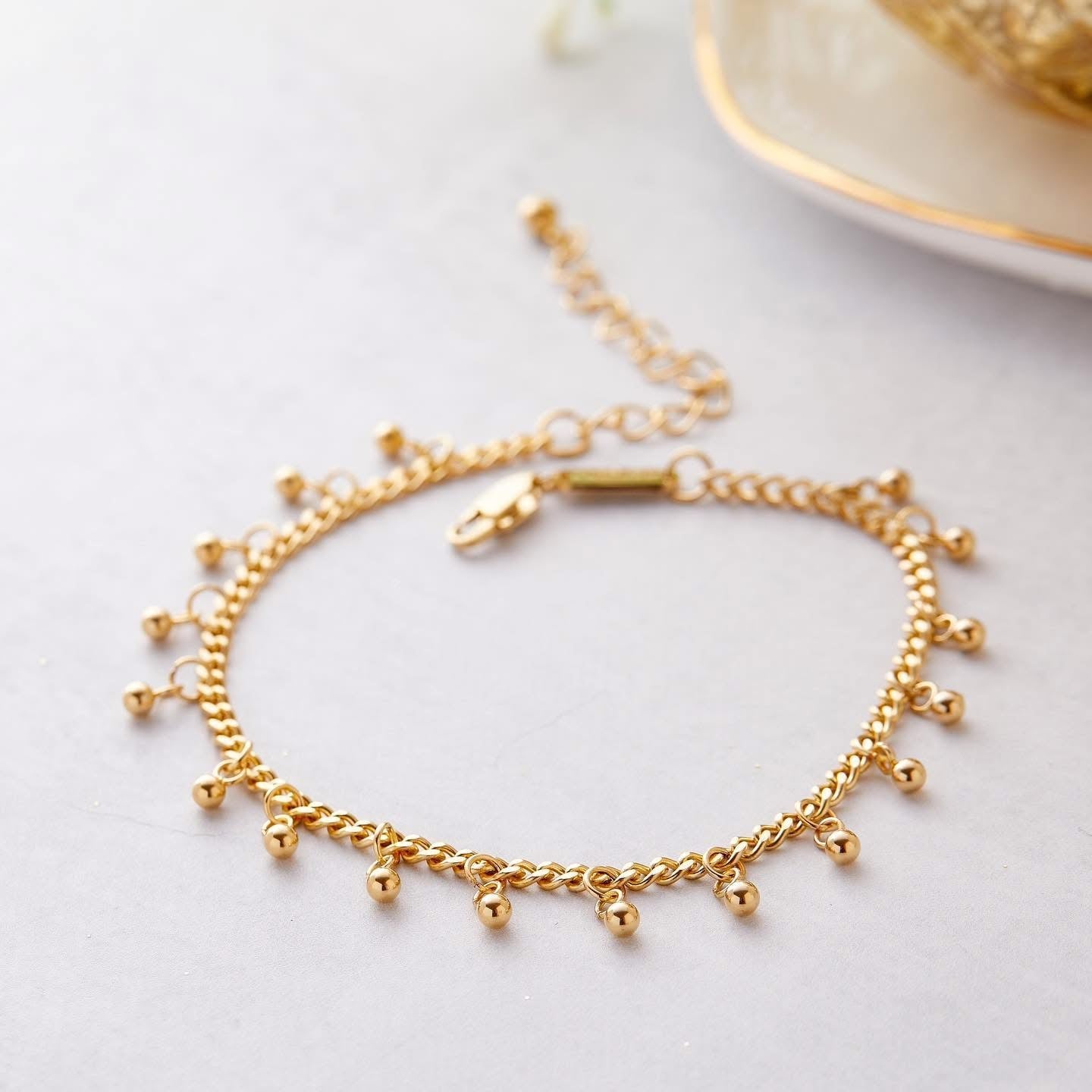 Dangling Dotted Anklet
