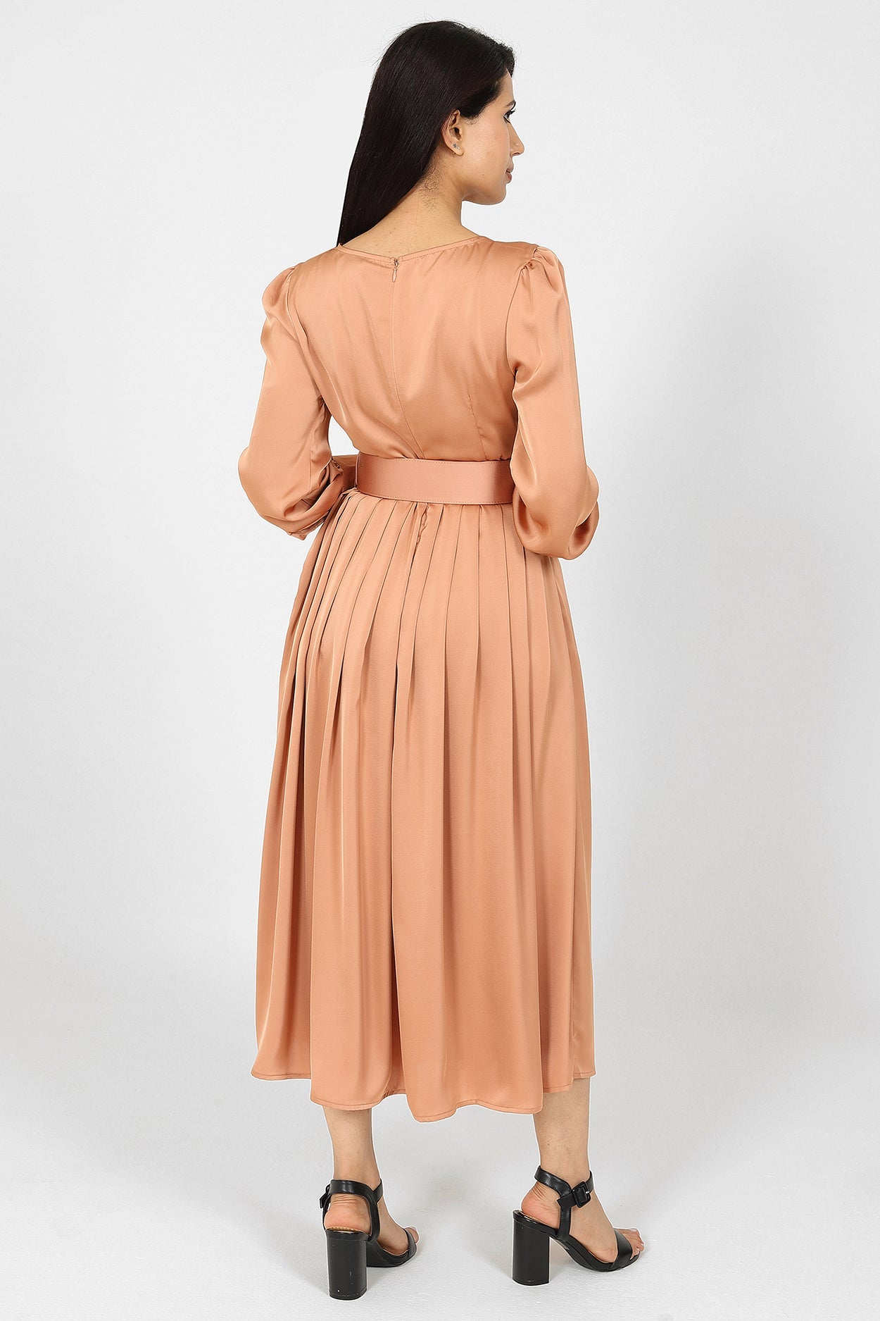 Halima Burnt Orange Dress