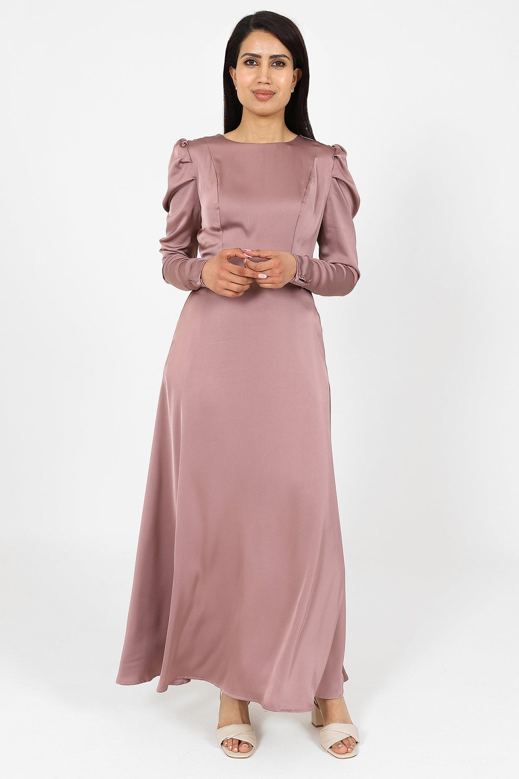 Tayyaba Muted Purple Dress