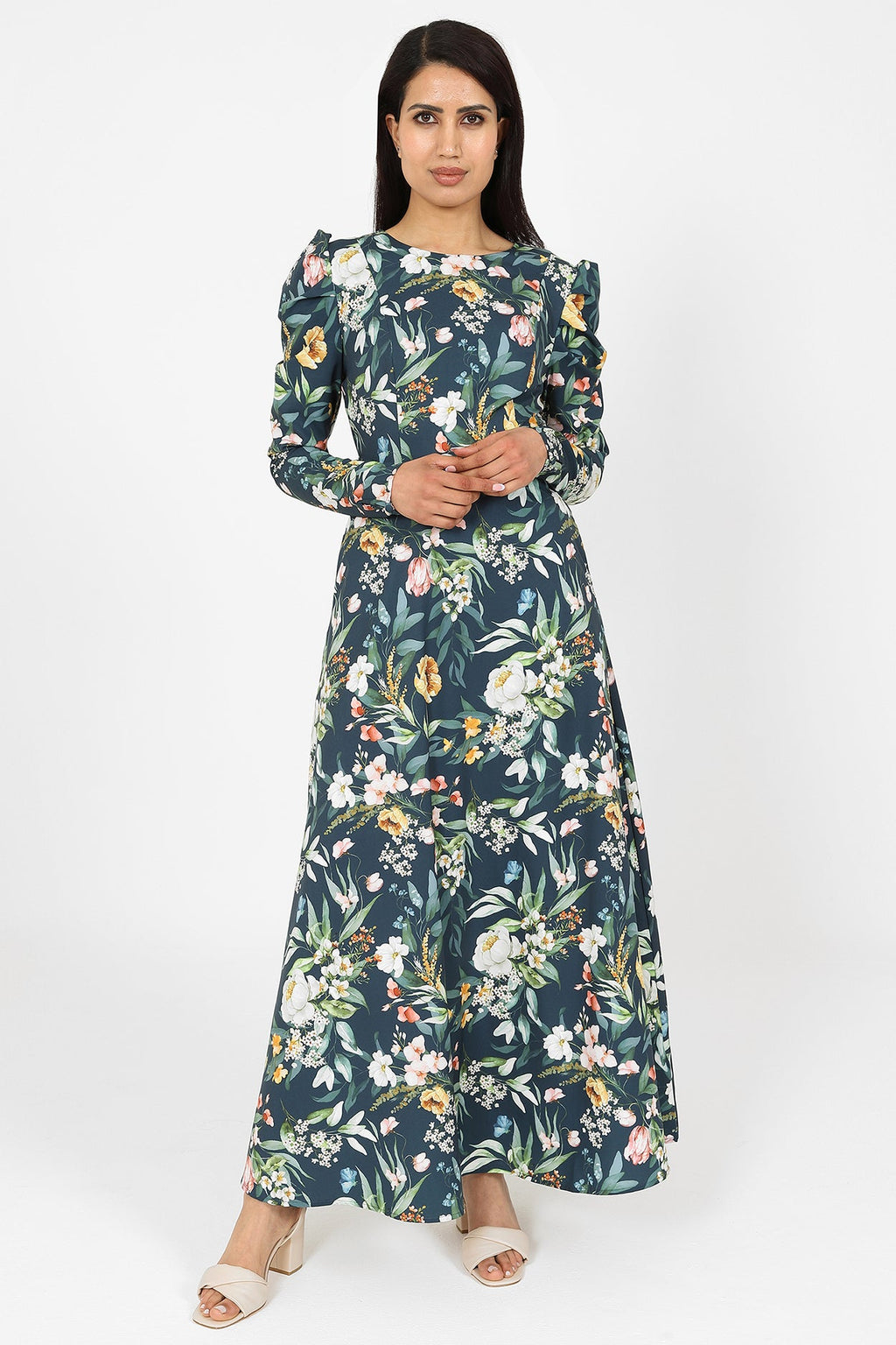 Tayyaba Midnight Bouquet Dress