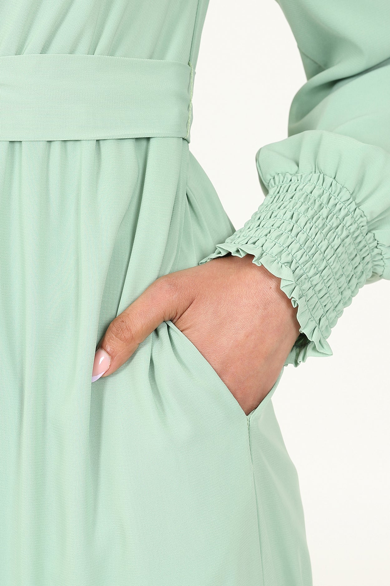 Iqra Light Green Dress