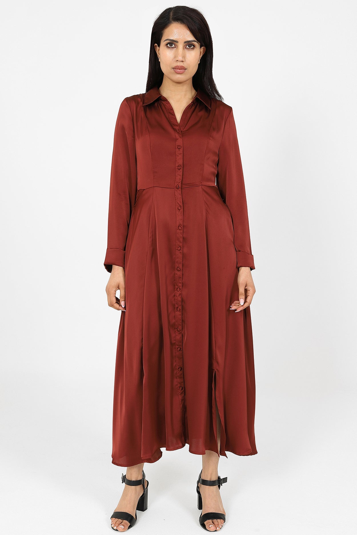 Maryam Burgundy Dress