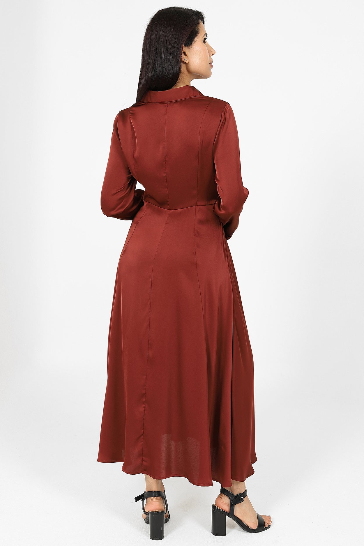 Maryam Burgundy Dress