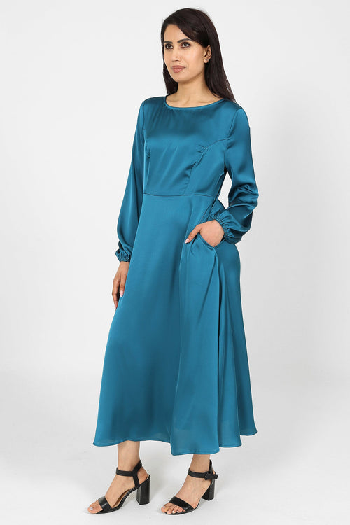 Amina Teal Dress