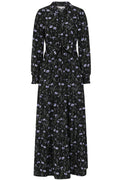 Iqra Navy Floral Dress
