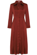 Maryam Burgundy Dress