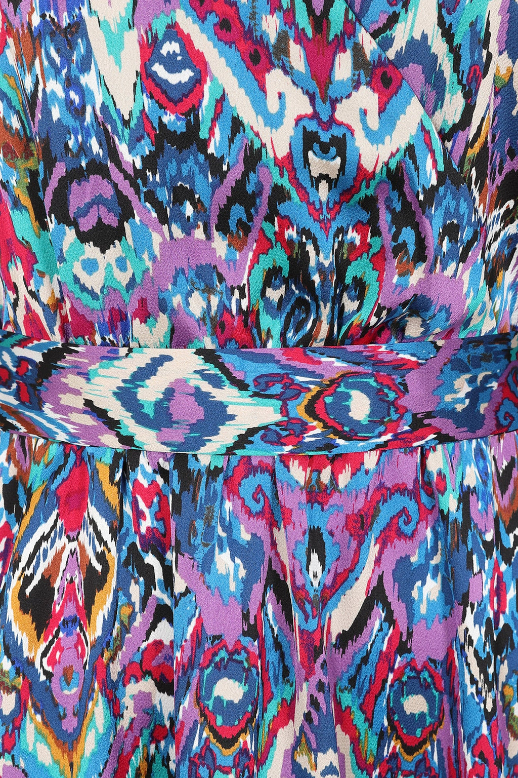 Geo Floral Satin Dress